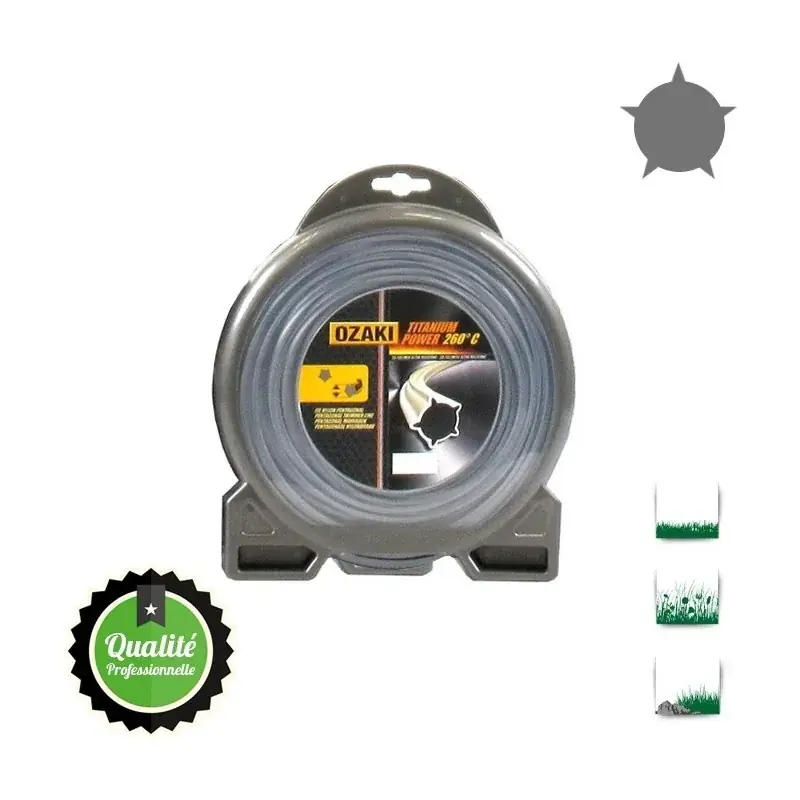 Satisfait Ou Remboursé Coque fil nylon pentagonal bi-composant OZAKI titanium power – 2,70 mm x 79m – qualité professionnelle