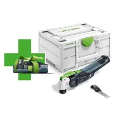 Outil oscillant 18V VECTURO OSC 18 E-Basic-4,0 + batterie 4Ah + Systainer SYS3 – FESTOOL – 577033 Remise