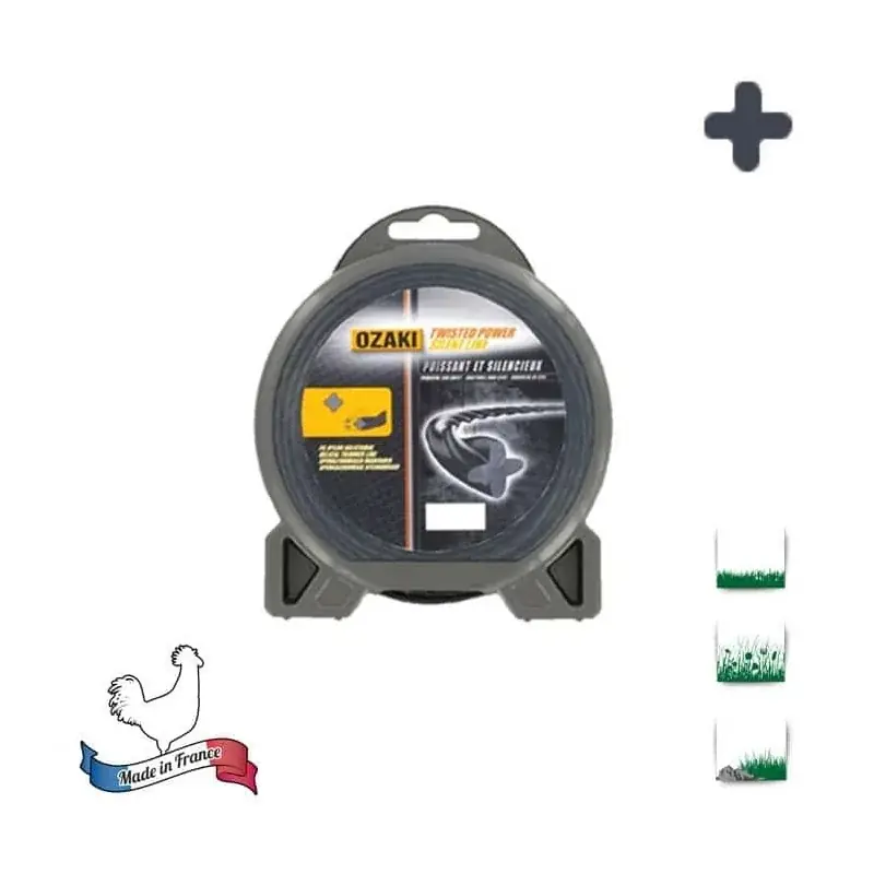 Coque fil nylon hélicoïdal OZAKI twisted power silent line – 2,70 mm x 72m – qualité professionnelle – fabrication française Seulement Aujourd&rsquo;hui
