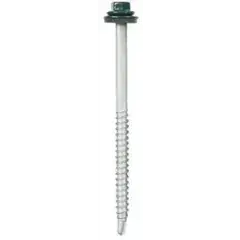 Usine Directe Vis autoperceuse EVS Bohr en acier zinguée tête sertie en inox 6,5x100mm RAL8014 – BATIFIX – ZBTXRS1665100 RAL801