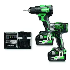 Nouvel Arrivage Pack de 2 outils (DS18DE + WR18DBDL2) 18V + 2 batteries 5Ah + chargeur + coffret HITCASE - HIKOKI - KC18DEWDZ