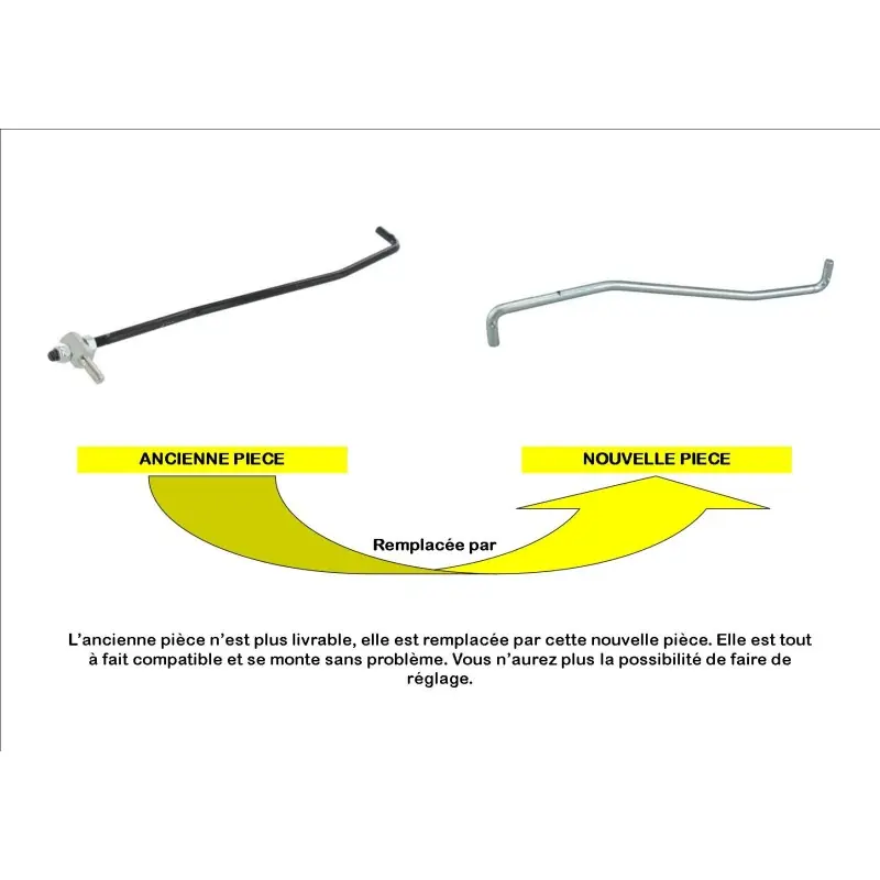 Prix Réduit 125033109/0 – Tringle Hauteur de coupe pour tondeuse autoportée Castelgarden / GGP