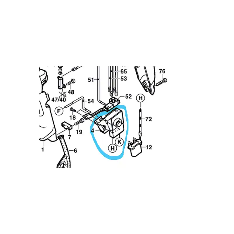 Interrupteur perceuses / perforateurs BOSCH GBM10-2RE / CSB500SRE Commande En Gros