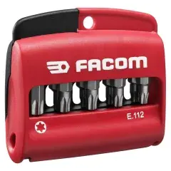 Boîte 10 embouts TORX + porte embout - FACOM - E.112PB Prix Promo