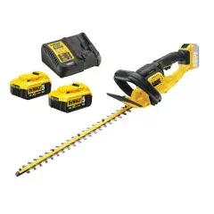 Certifié Taille-haies XR 18V + 2 batteries Li-ion 5Ah + chargeur - DEWALT - DCM563P2