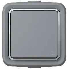 Prix Bas Interrupteur ou va-et-vient étanche PLEXO complet IP55 saillie gris simple - LEGRAND - 069711