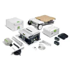 Scie circulaire sur table 2x18V CSC SYS 50 EBI-Set + 2 batteries 5Ah + chargeur - FESTOOL - 577379 Offre Limitée