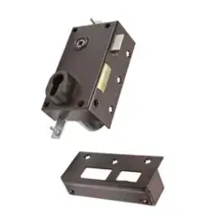 Solde Serrure 3 points 73 A2P* Sans cylindre marron droite - BRICARD - 73078