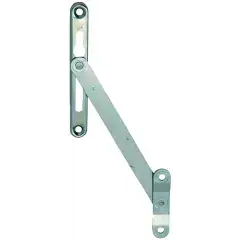 Garniture compas + gâche pour jeu en feuillure 15 à 18mm PVC – FERCO – G-46223-01-0-1 Prix Choc