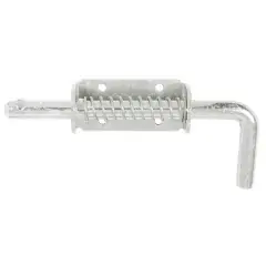 Verrou pistolet à ressort 14mm inox zingué blanc - JARDINIER MASSARD - 522381 Top Vente