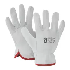 Gants de protection cuir pleine fleur de bovin T8 naturel – L-2N 08 Dernier Modèle