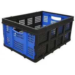 Pas Cher Bac pliant professionnel polypropylène 560x410x265/75 bleu/noir – VISO – BP560
