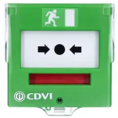 Certifié Brise-glace 2 contacts LED membrane déformable vert – CDVI – BBGP2V