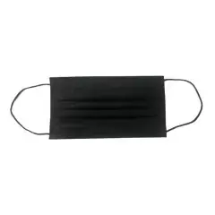 Boîte de 50 masques respiratoires jetables 3 plis Type II R BFE > 98 % noir – MASQUES10 Nouvel Arrivage