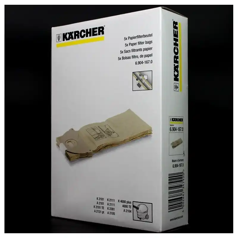 Sac Aspirateur KARCHER a2101 – a2101te – a2301 – a4000 plus – a Marque
