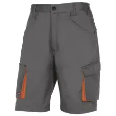 Bermuda de travail MACH 2 gris/orange T2XL – DELTA PLUS – M2BE2GRXX Haute Qualité