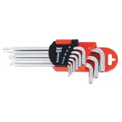 Réduction Jeu de 9 clés mâles étoile percée chromées - HANGER - 250110