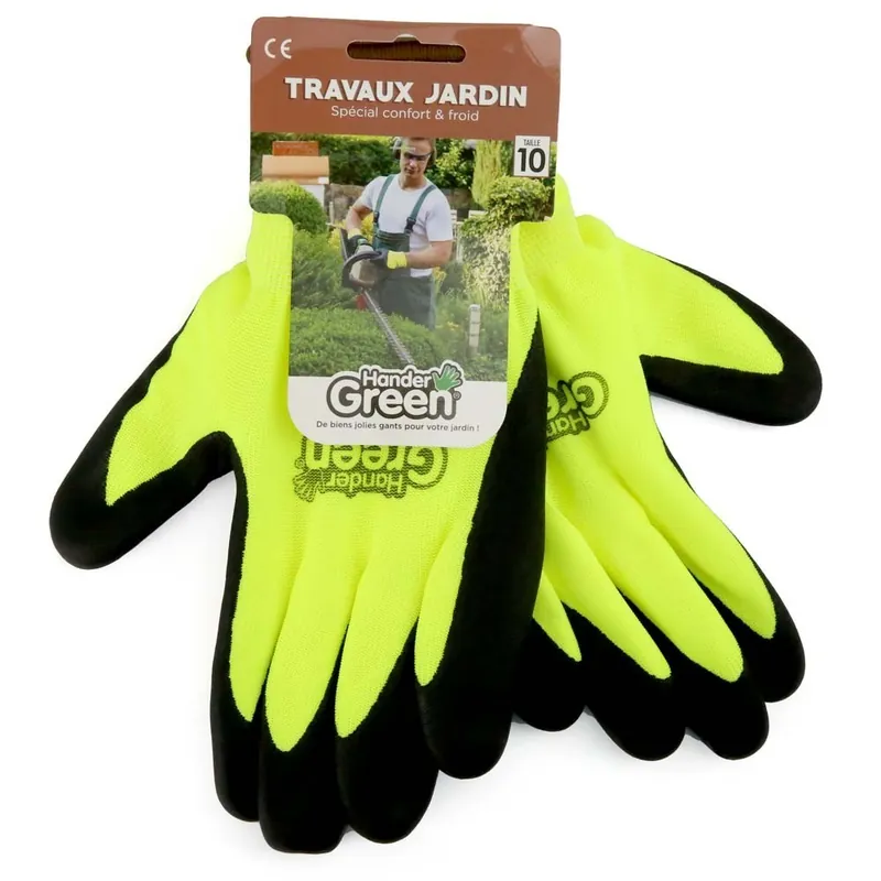 Gants double protection. Confort froid Taille 10. HanderGreen® Expédition Rapide