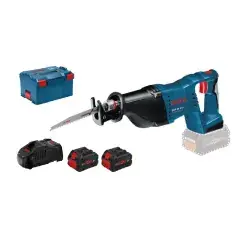 Retour Gratuit Scie sabre 18V GSA 18V-LI + 2 batteries ProCore 18 V 8Ah + chargeur + L-Boxx – BOSCH – 060164J00H