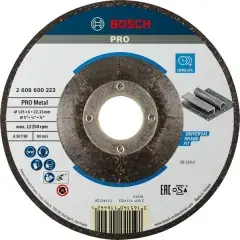 Achat Immédiat Disque abrasif aggloméré PRO Métal, 125x6x22,23mm, OSA – BOSCH – 2 608 600 223