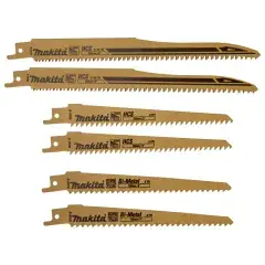 Pack de 6 lames de scie recipro pour bois – MAKITA – B-44432 Achat Immédiat