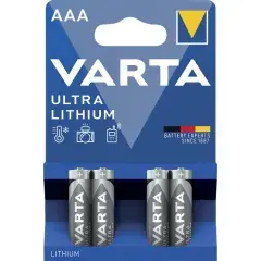 Piles ULTRA LITHIUM 1,5V LR03 AAA – VARTA – 6103301404 Prix Réduit