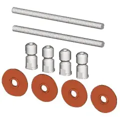 Fixation montage double T2 pour poignée tubulaire argent – VACHETTE – 064170 Seulement Aujourd&rsquo;hui