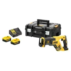 Scie sabre XR Brushless 18V + 2 batteries 4 Ah + chargeur en coffret T-STAK II – DEWALT – DCS367P2-QW Certifié