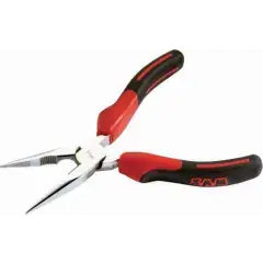Pince à bec demi-rond droit avec ressort chromée polie 200 mm SAM OUTILLAGE 237-R20G Achat Immédiat