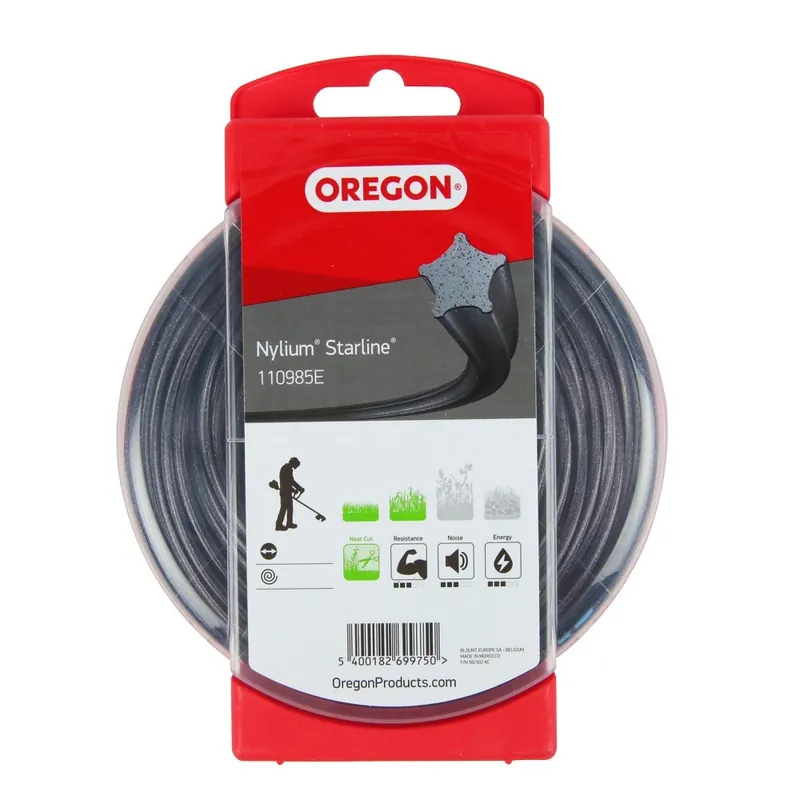 Fil débroussailleuse Etoilé 2,4 mm x 90 m Oregon Nylium Authentique