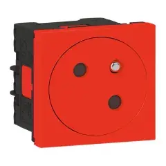 Achat Immédiat Prise de courant surface 2P+T MOSAIC 2 modules rouge – LEGRAND – 077118L