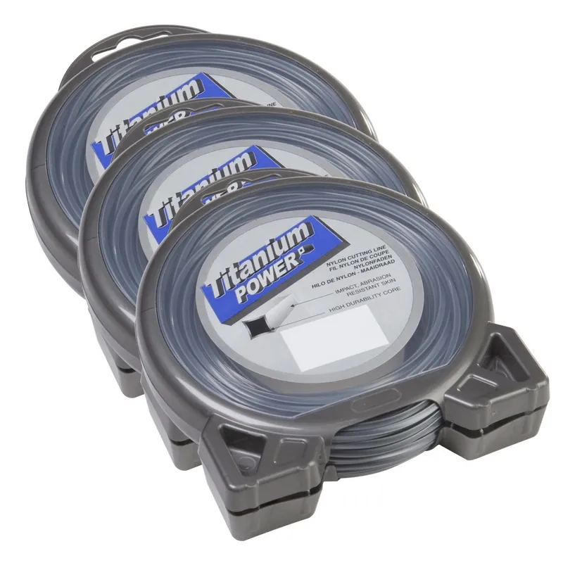 3 blisters fil débroussailleuse Carré 2,5 mm x 15 m Titanium Power Remise