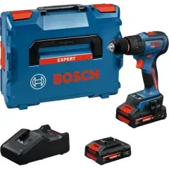 Achetez Aujourd&rsquo;hui Perceuses-visseuses à percussion EXSB18V-90 + 2 batteries 4Ah + chargeur GAL + L-BOXX – BOSCH EXPERT – 06019R3101