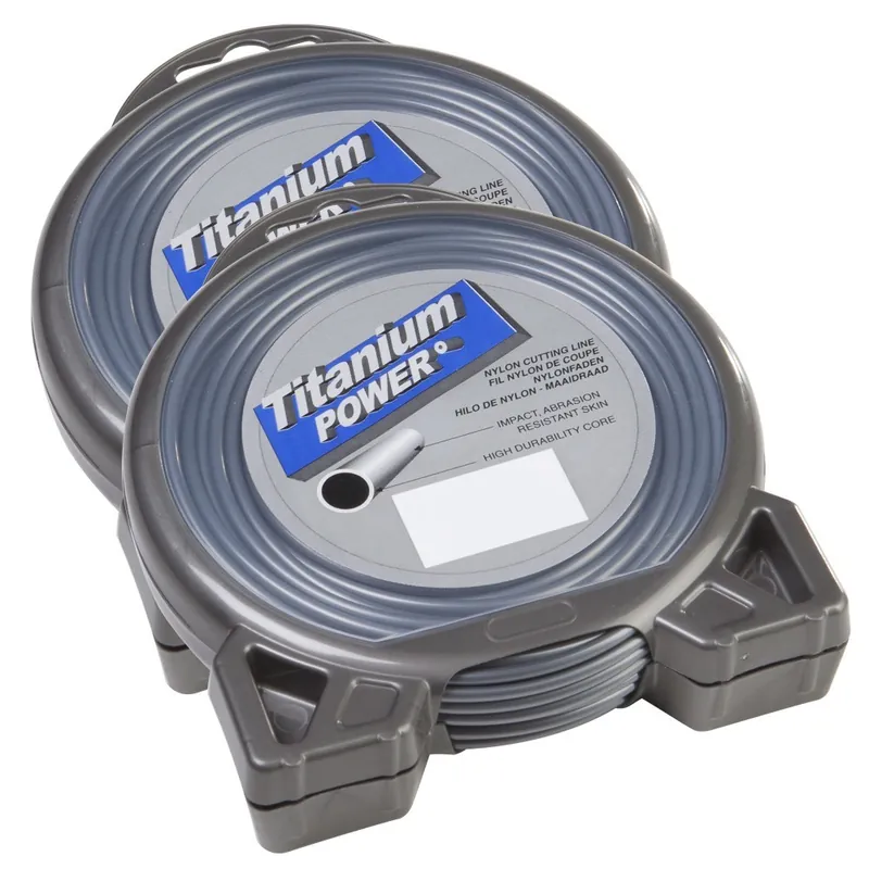 2 blisters fil débroussailleuse Rond 3 mm x 56 m Titanium Power Jusqu&rsquo;à Épuisement Des Stocks
