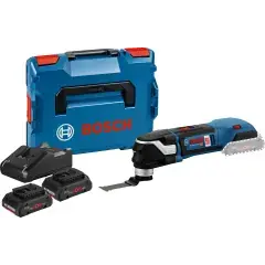 Livraison Express Découpeur-ponceur 18V GOP 18V-28 + 2 batteries Procore 4 Ah + chargeur GAL 18V-40 + L-BOXX – BOSCH – 06018B600Q