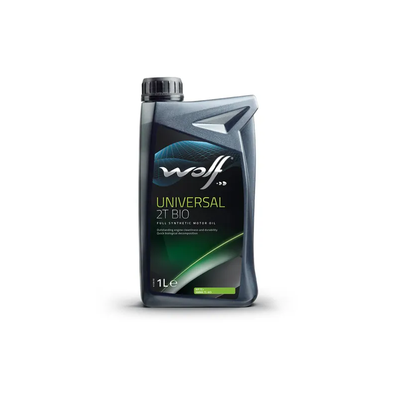 Vente Flash Huile moteur 2 temps professionnelle WOLF UNIVERSAL 2T BIO – Biodégradable – 1 Litre