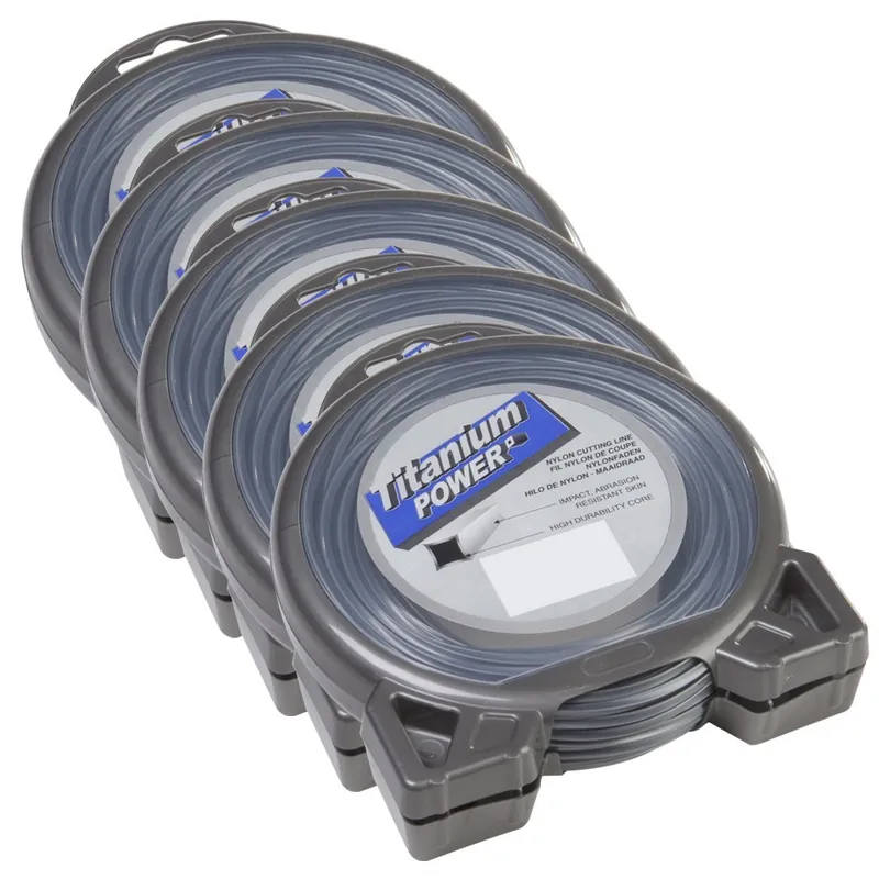 5 blisters fil débroussailleuse Carré 3,5 mm x 16 m Titanium Power Vente Directe