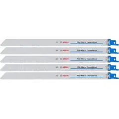 5 lames de scie sabre PRO Metal Demolition S 1225 VF 300x19x1,25mm – BOSCH – 2608657409 Petit Prix