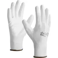 Commander Vite Gants tricotés en polyester enduction Polyuréthane blanc T10 – 5071P T.10