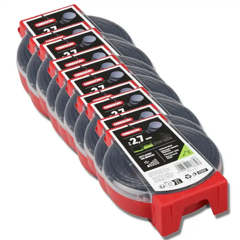 10 blisters fil débroussailleuse Ondulé 2,7 mm x 15 m Oregon Nylium Pas Cher
