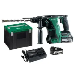 Perforateur SDS Plus 18V 2,6J + 2 batteries 5Ah + chargeur + coffret HITCASE – HIKOKI – DH1826DAWPZ Expédition Rapide
