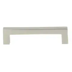 Poignée rectangle fine entraxe 128mm aluminium finition nickel velours – CADAP – P0569/128/18S Usine Directe