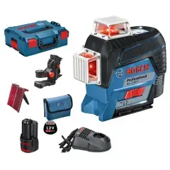 Dernier Modèle Laser ligne 12V GLL 3-80 C + 1 batterie GBA 2Ah + chargeur + coffret L-BOXX – BOSCH – 0601063R02