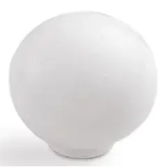 Bouton poli-dur diamètre 34mm blanc avec vis – ESTAMP – 5001002 Vente Flash