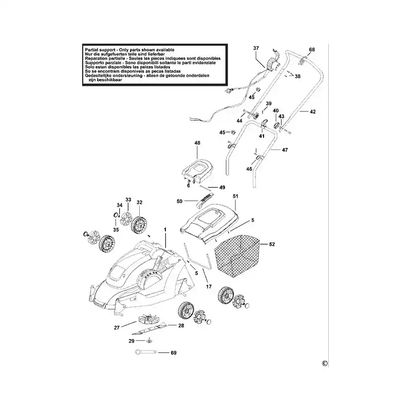 Turbine avec ecrou pour tondeuses BLACK et DECKER GR3400 Prix Promo