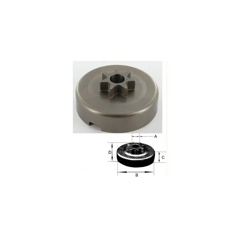 350036225 – Pignon de Chaine 325&Prime; 7 Dents pour Tronçonneuse SOLO Dernière Chance