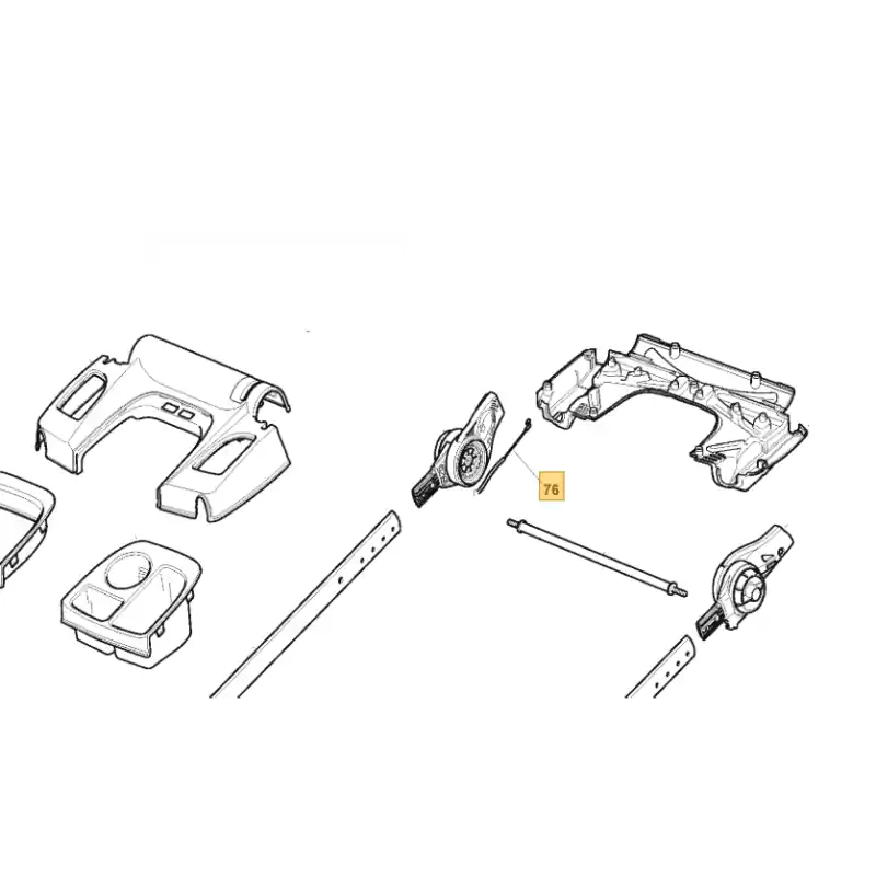 Acheter En Ligne Cable de traction GGP NP534 TR et PAN504 TR boitier BiCiDi (guidon avec bac de rangement)