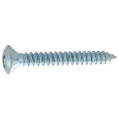 Vis à tôle tête fraisée bombée acier zingué blanc DIN 7983 4,8X16 boîte de 200 – ULTIMA – AFB7983AZ4816 Quantité Limitée