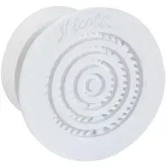 Quantité Limitée Sachet de 2 grilles contre cloison blanche – NICOLL – 2B43