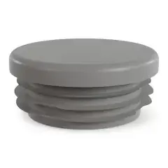 Marque Embout à lamelles rond 40mm PE gris – ESSENTRA COMPONENTS – 085040062003
